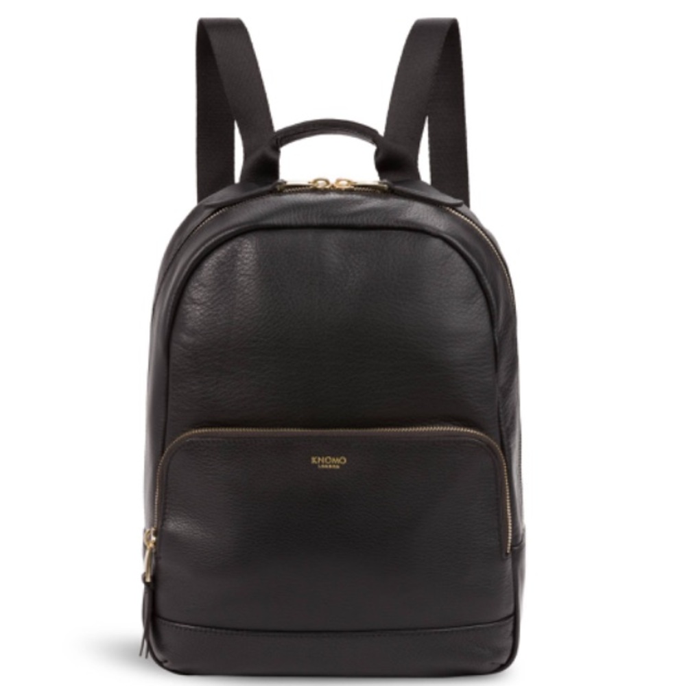 Knomo Mini Mount Leather Backpack - Black, NWT